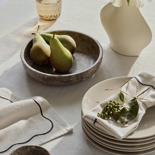 Elegant ceramic and stone kitchenware collection